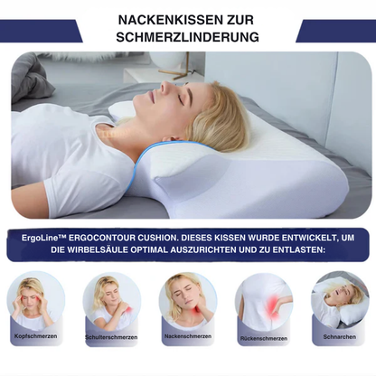 ErgoPillow™ | Besser schlafen, frischer aufwachen – ergonomische Unterstützung für Nacken und Rücken die ganze Nacht