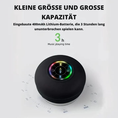 AquaBeats™  | verwandelt deine Dusche in ein Konzert mit kraftvollem Sound und einer LED-Lichtshow.