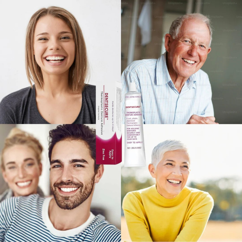 DentSecure™ Adhesive - Der thermoplastische Prothesenkleber, der Ihre Zähne 4 Tage lang hält, ohne zu versagen.