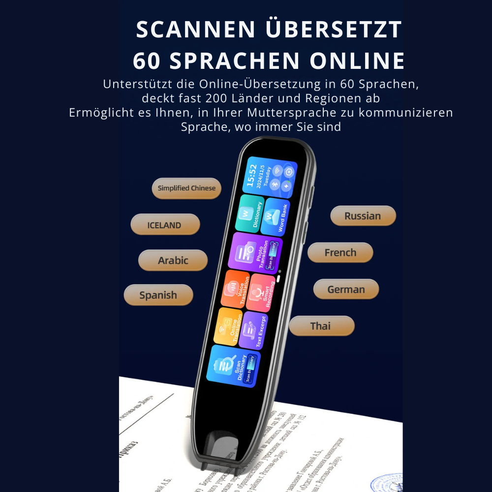 TranslatorPen™ |📣 Entdecken Sie den revolutionären TranslatorPen mit HD-Kamera! 🌍✈️