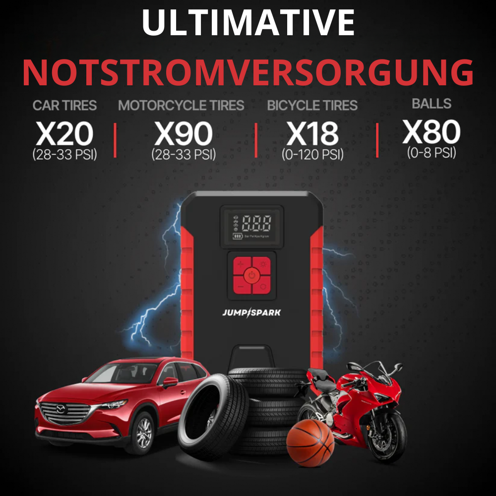 JumpSpark™ | Das wichtigste Notfallwerkzeug für jeden Autobesitzer