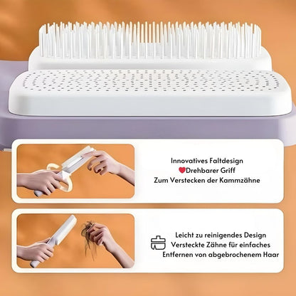 PerfectBrush™ | Selbstreinigende Haarbürste für mühelose Haarpflege