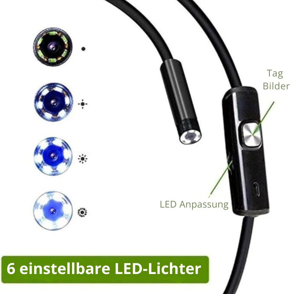 FlexiScope™ | Wasserdichtes Endoskop mit LED-Beleuchtung