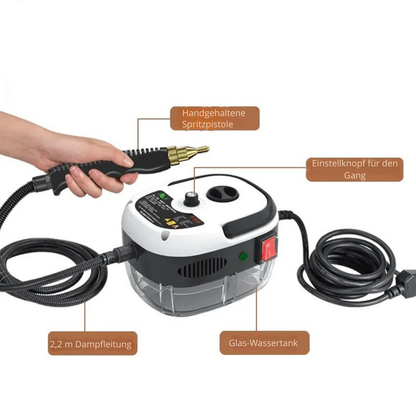 PowerSteam™ | Tragbarer Dampfreiniger 3 bar, 2500W Keimtötend - Der leistungsstärkste Dampfreiniger auf dem Markt für den Hausgebrauch