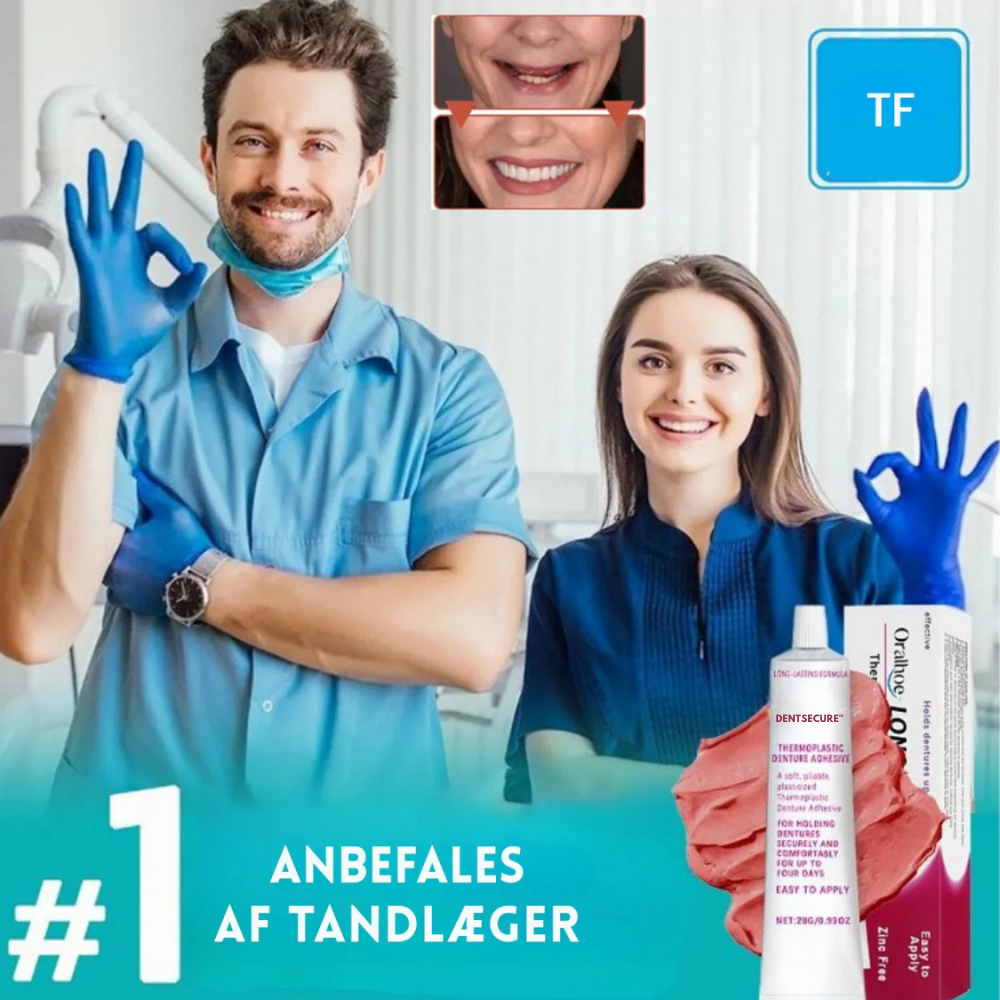 DentSecure™ Adhesive - Der thermoplastische Prothesenkleber, der Ihre Zähne 4 Tage lang hält, ohne zu versagen.