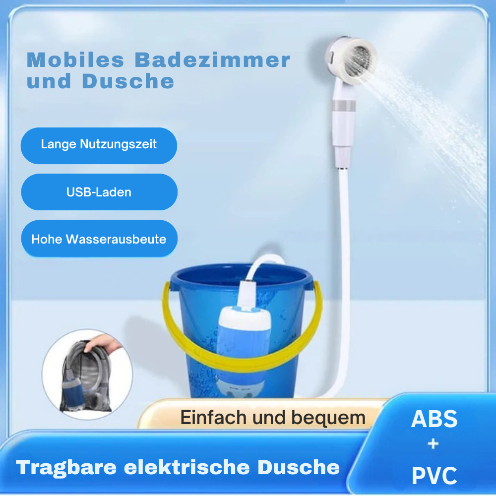 CampFlow™ | Tragbare Duscheinheit mit Wasserpumpe