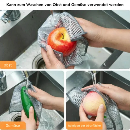 ScrubMaster™ (10-pack) | Multifunktionales Stahltuch, Wiederverwendbar und Effizient