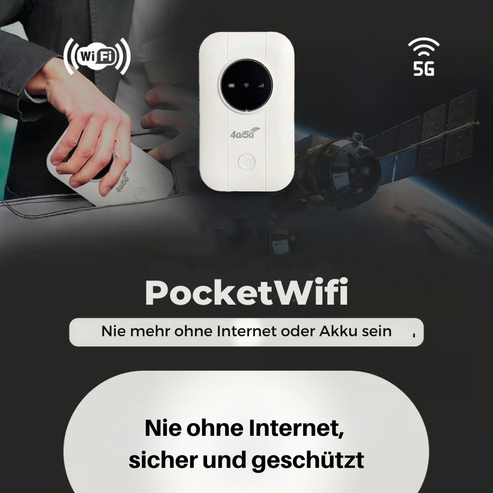 PocketWifi™ | HOLEN SIE SICH UNBEGRENZTES INTERNET ÜBERALL AUF DER WELT!