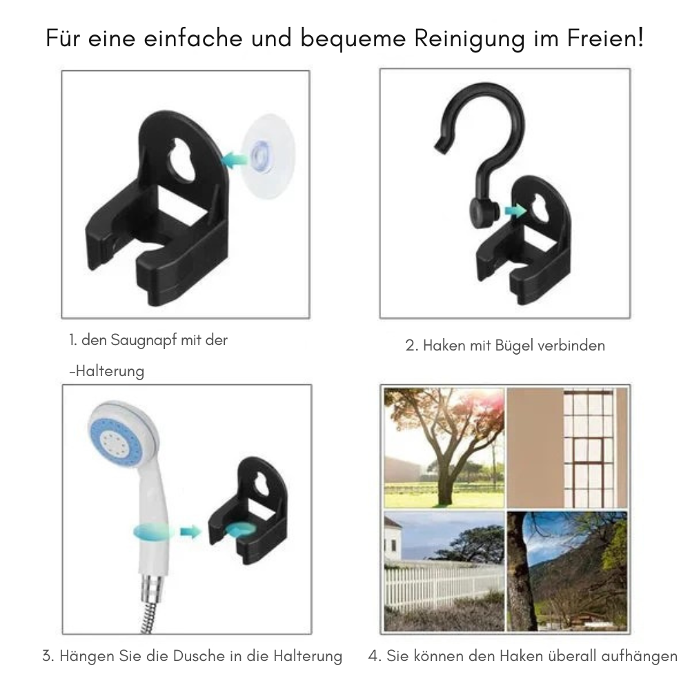 SunShower Pro™ | Für eine einfache und bequeme Reinigung im Freien!