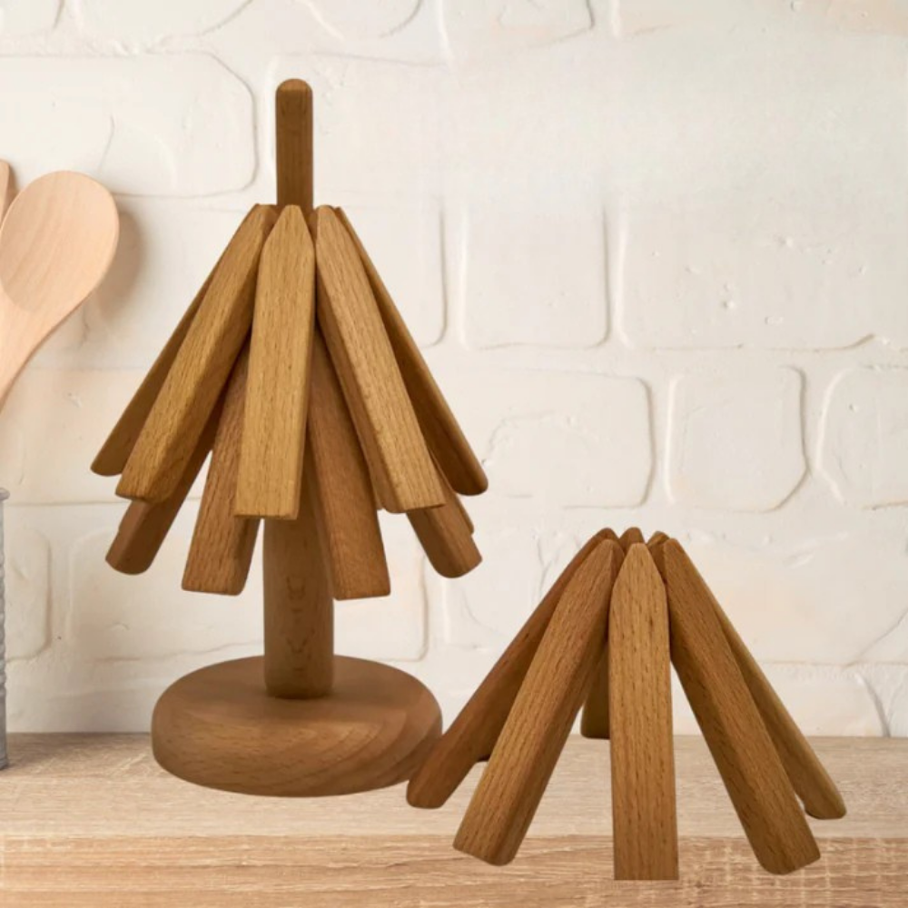 TopfTree™ | Handgefertigter Untersetzer aus Holz