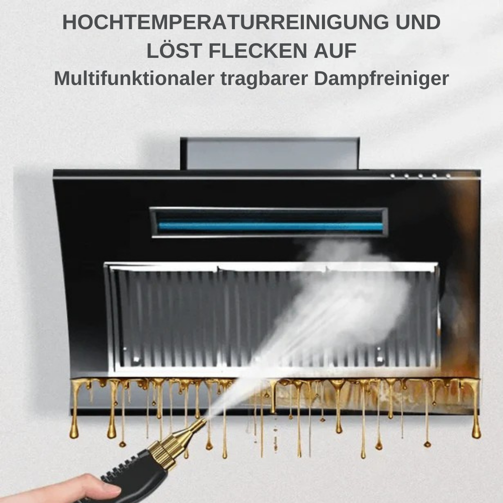 PowerSteam™ | Tragbarer Dampfreiniger 3 bar, 2500W Keimtötend - Der leistungsstärkste Dampfreiniger auf dem Markt für den Hausgebrauch