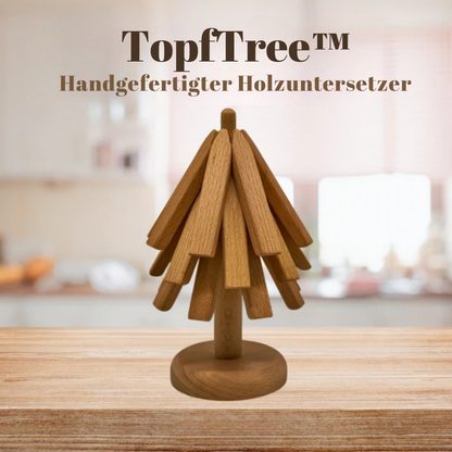 TopfTree™ | Handgefertigter Untersetzer aus Holz
