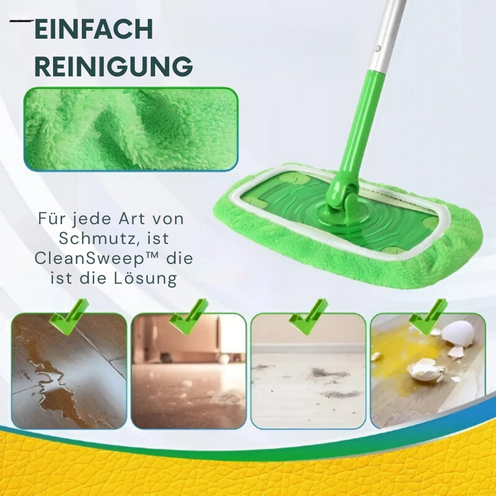 CleanSweep™ | Sparen Sie Geld mit den wiederverwendbaren Tüchern für Swiffer