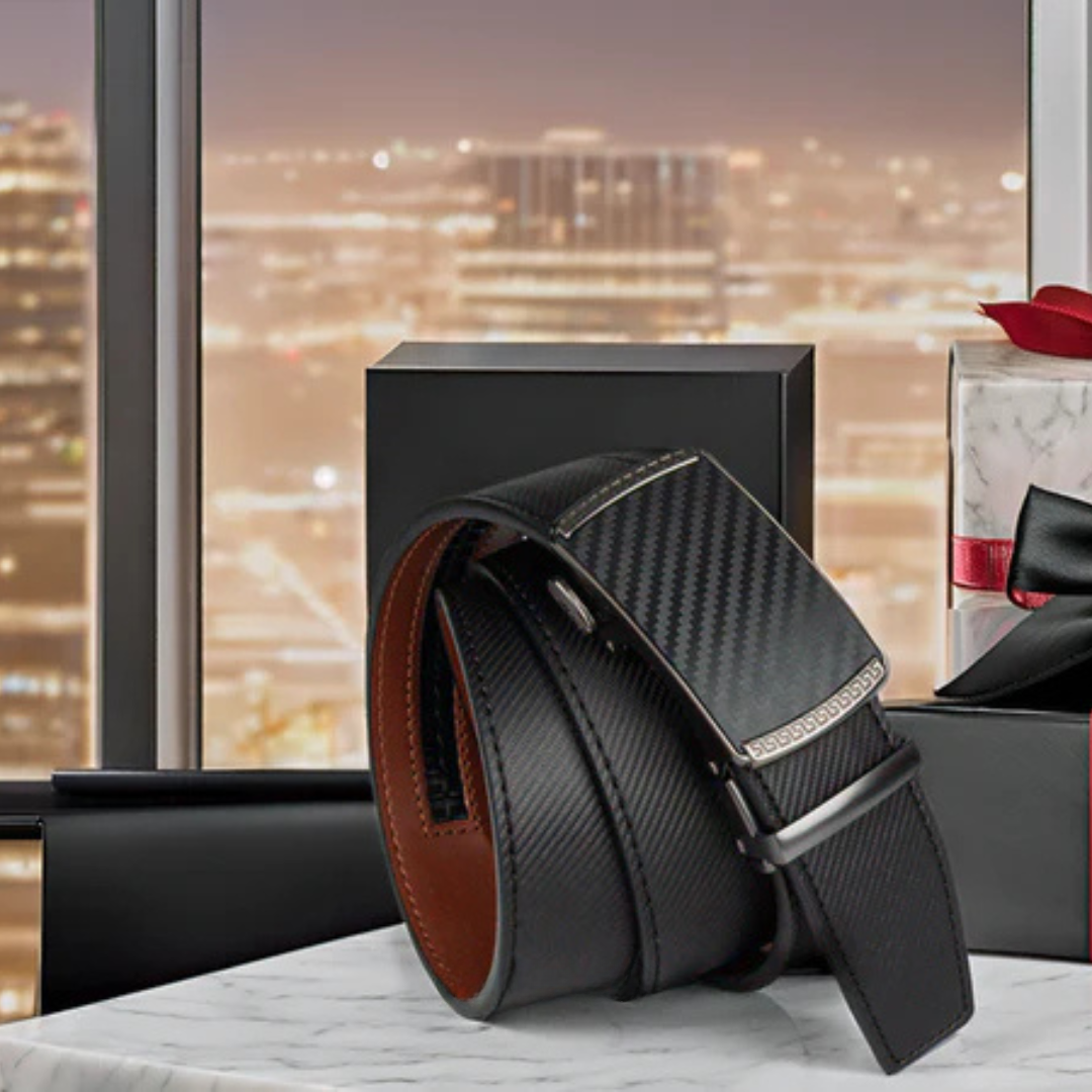 SnapFit™ | Leder Ratelgürtel mit Verstellbarem Schnalle