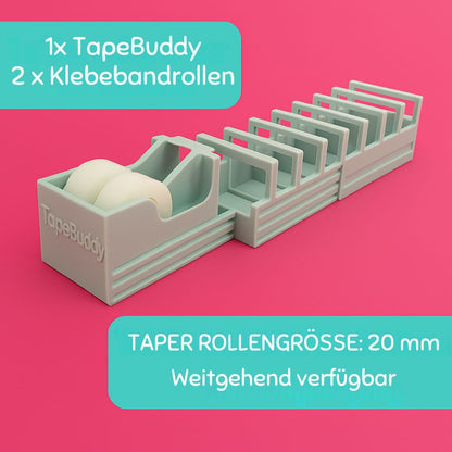 TapeBuddy™ | Befestigen Sie mehrere Stücke Klebeband im Handumdrehen – perfekt für Geschenke oder im Büro!