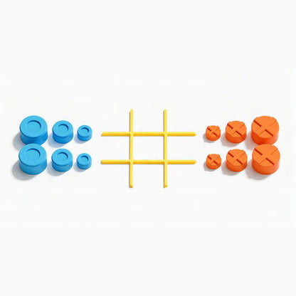 TicTacToe™ 2.0 | Tragbares Memory-Spiel für Kinder und Erwachsene
