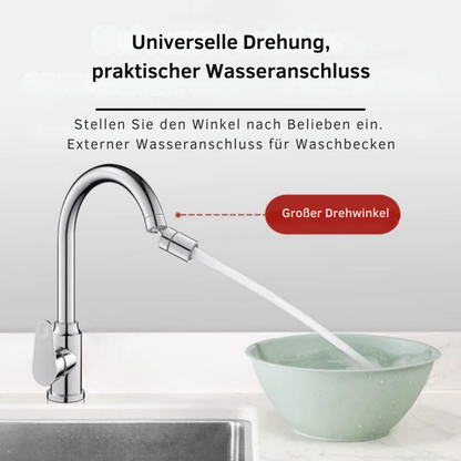 FlexiFlow™ | 360° Wasserhahnverlängerung – Flexibler und praktischer Wasserfluss für jedes Spülbecken