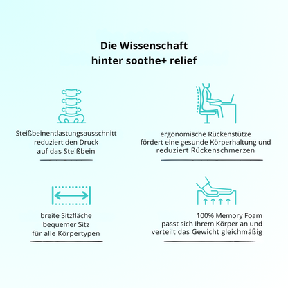 SootheSeat™ | Besser sitzen, leichter leben – ergonomische Unterstützung, wo du sie am meisten brauchst