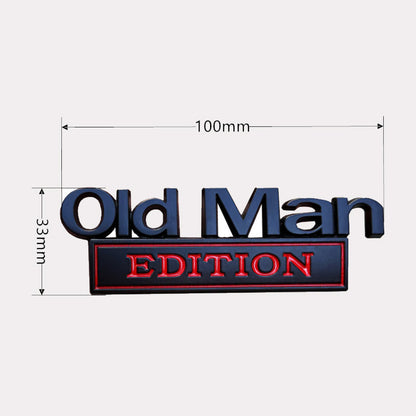 OldManEdition™ | Lustiges Abzeichen für das Auto
