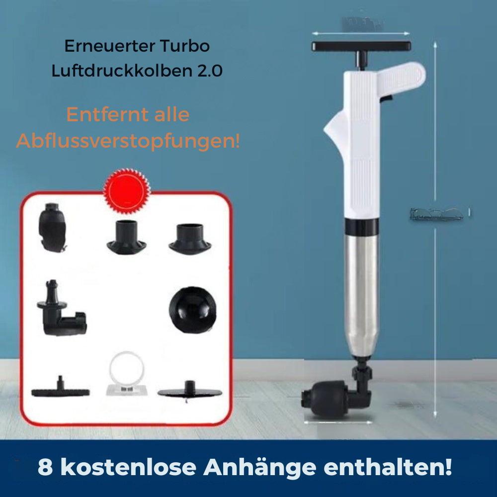 TurboFlush™ | Die ultimative Lösung zur Rohrreinigung für Zuhause