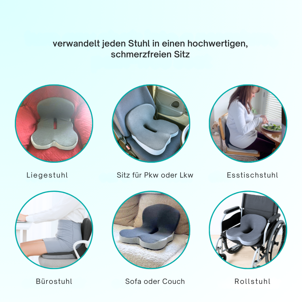 SootheSeat™ | Besser sitzen, leichter leben – ergonomische Unterstützung, wo du sie am meisten brauchst