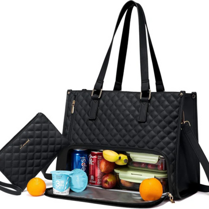 LuxeCarry™ | Alt-i-en Tasche für Arbeit, Mittagessen und Laptop