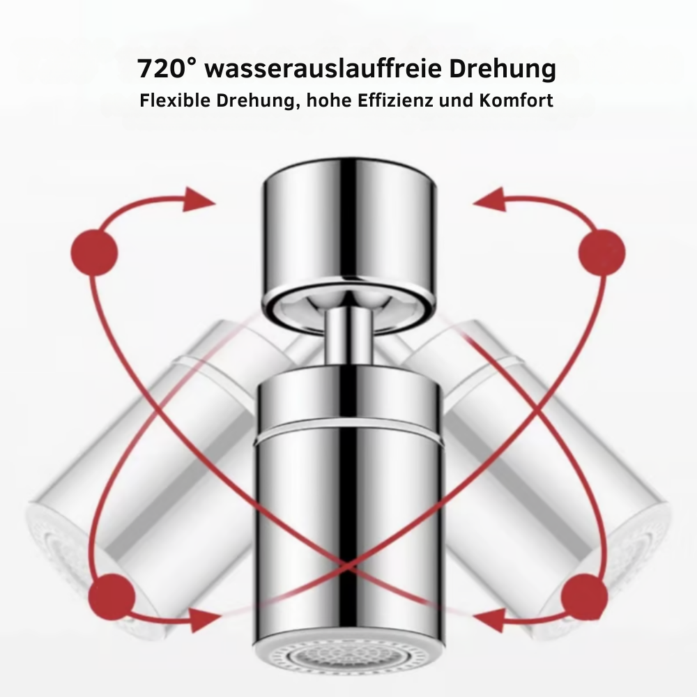 FlexiFlow™ | 360° Wasserhahnverlängerung – Flexibler und praktischer Wasserfluss für jedes Spülbecken