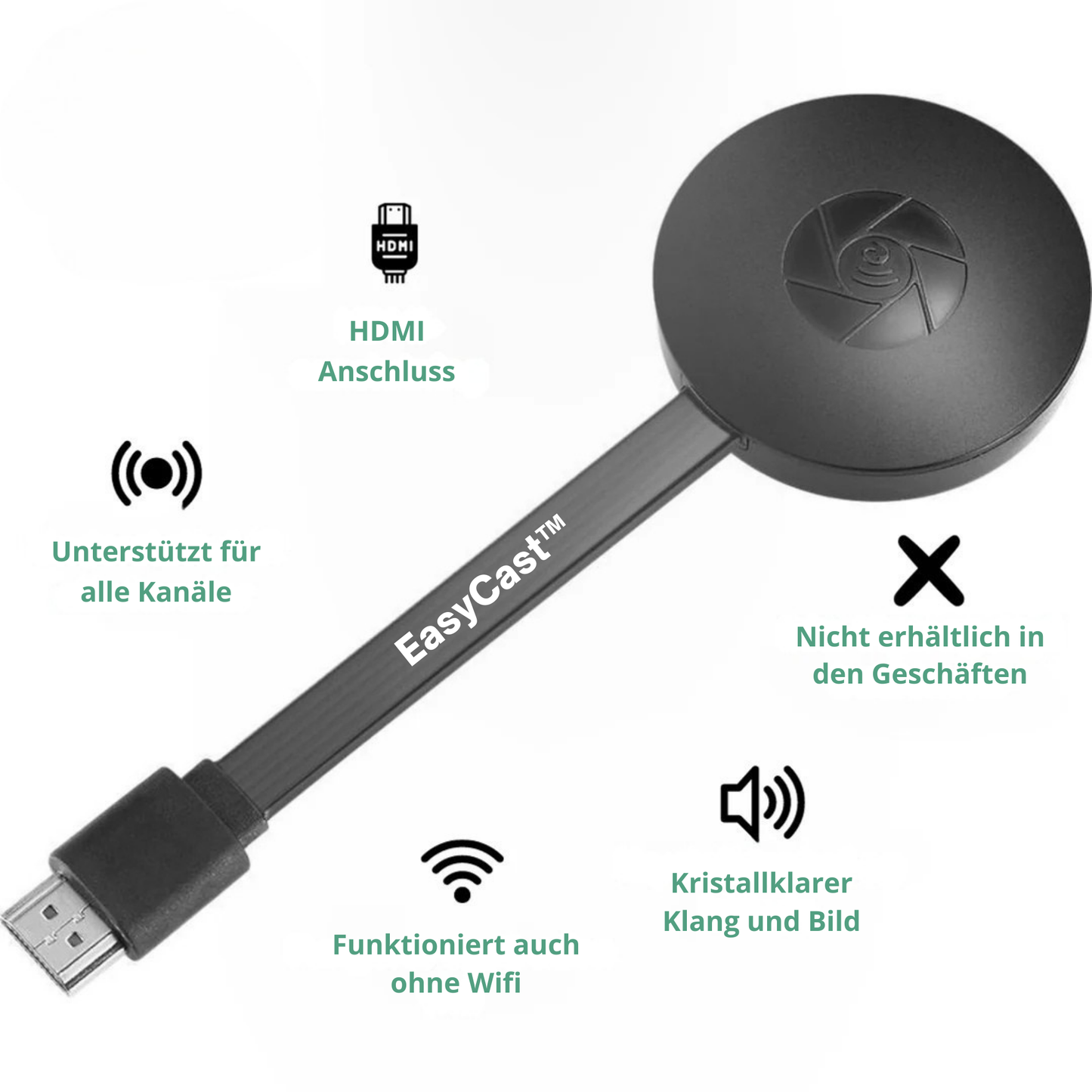 EasyCast™ | Nr. 1 Casting ohne Wifi!