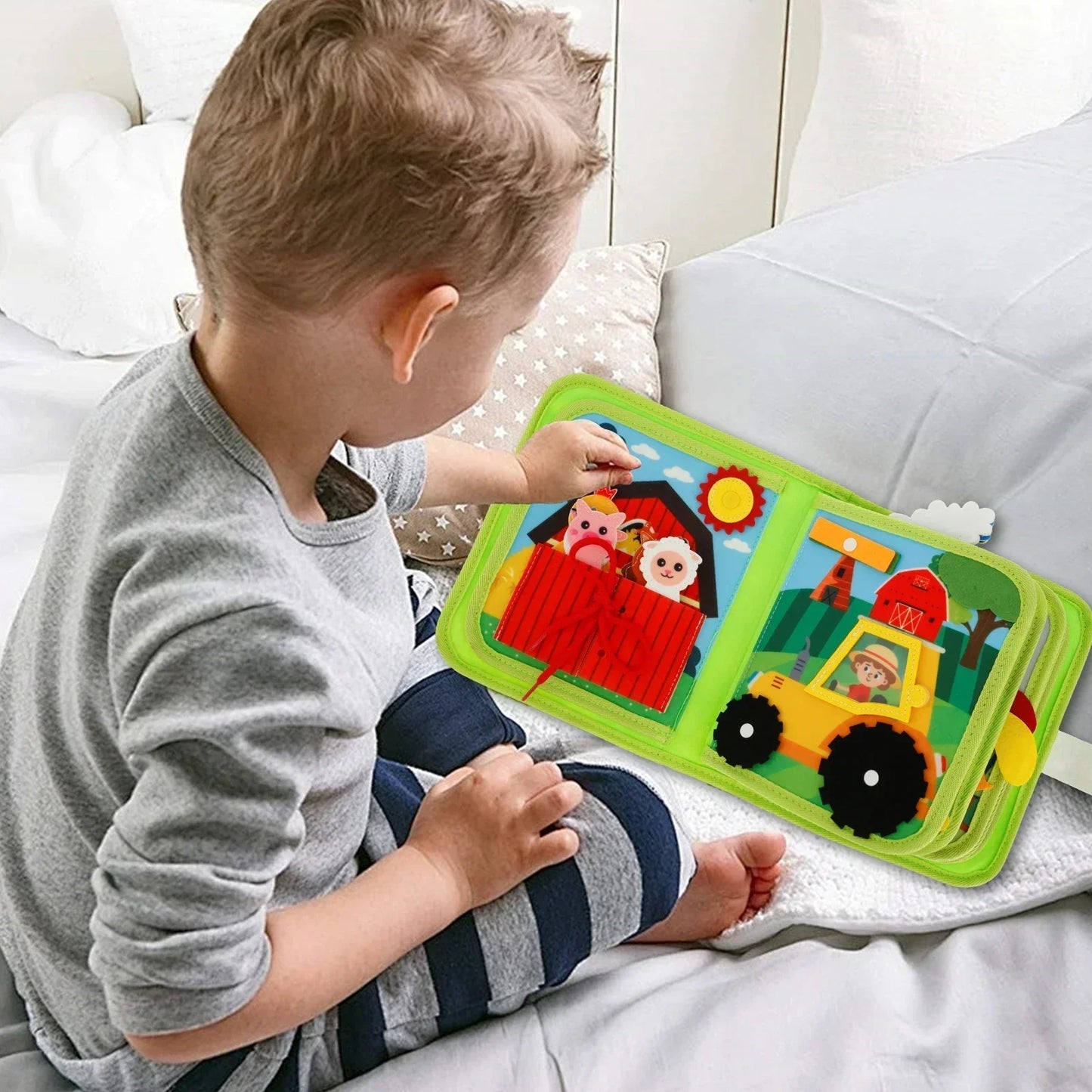 FarmPlay™ | Mach Lernen Spaß mit dem perfekten Bauernhofbuch für neugierige Kleinkinder