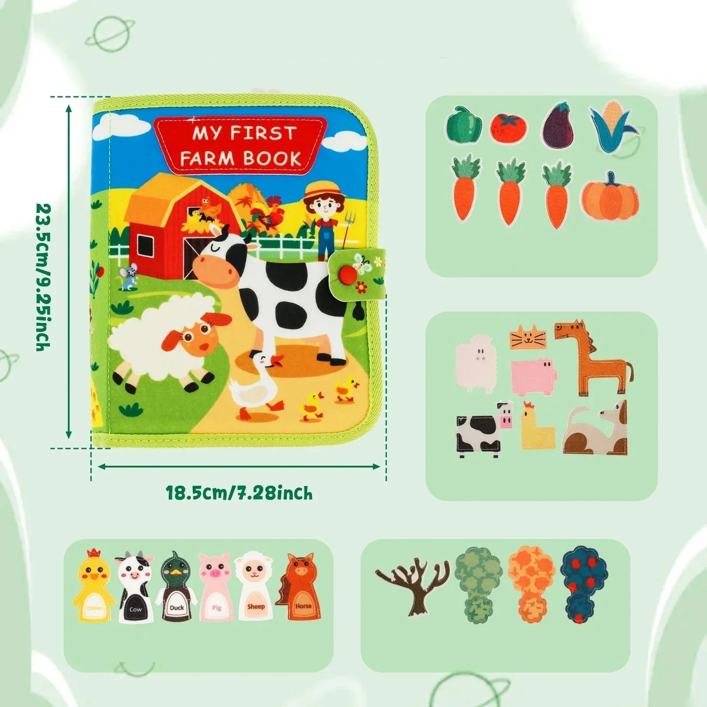 FarmPlay™ | Mach Lernen Spaß mit dem perfekten Bauernhofbuch für neugierige Kleinkinder