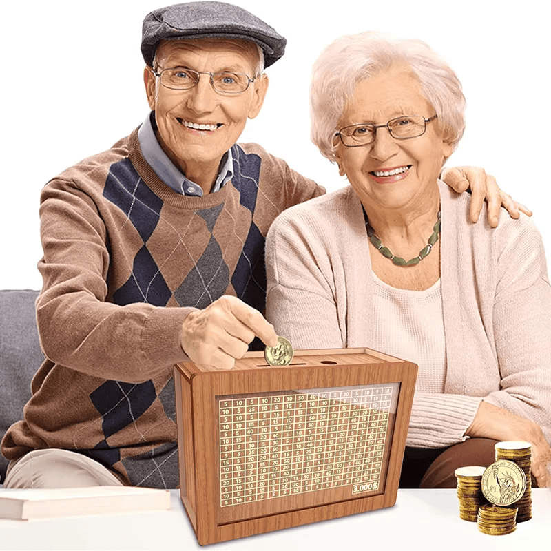 MoneyBox™ | Gravierte Spardose aus Holz