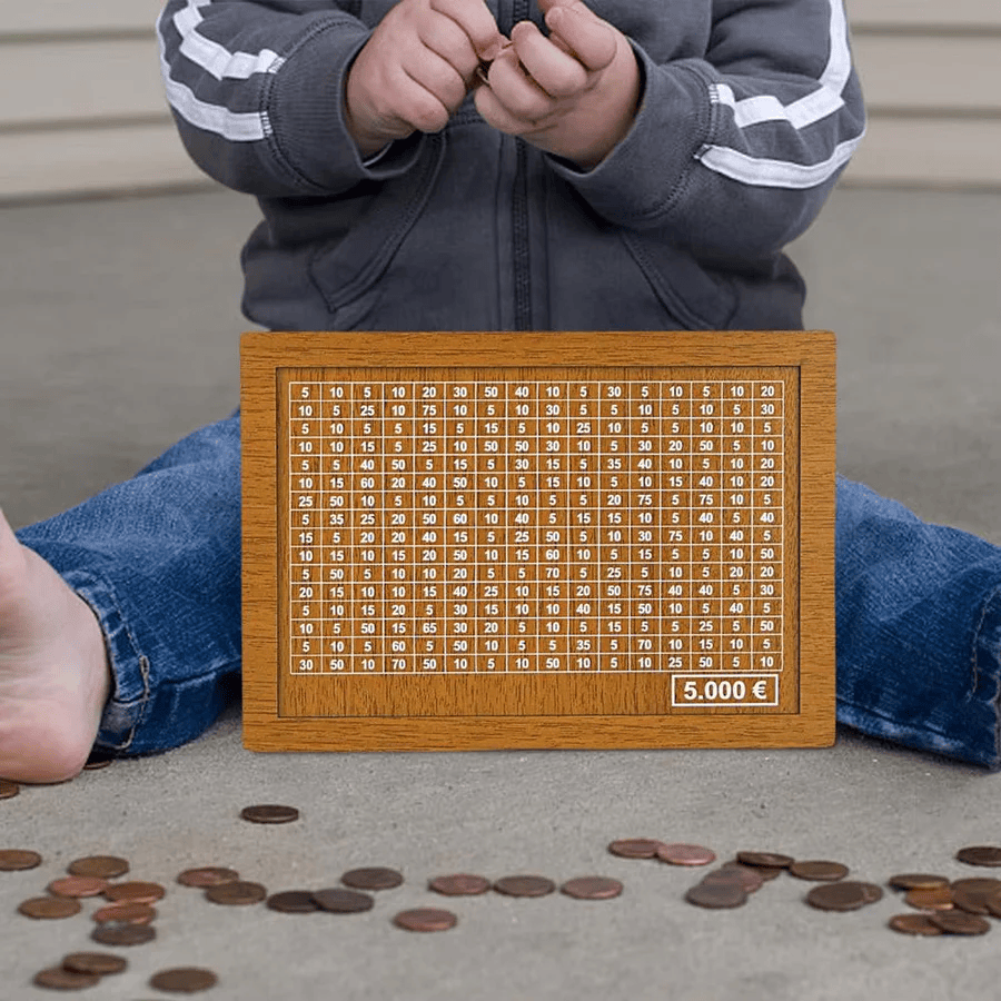 MoneyBox™ | Gravierte Spardose aus Holz