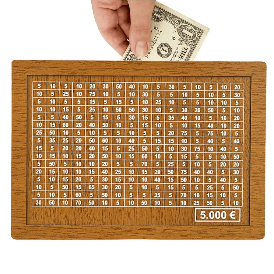 MoneyBox™ | Gravierte Spardose aus Holz