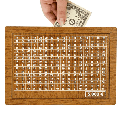 MoneyBox™ | Gravierte Spardose aus Holz