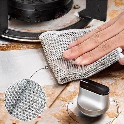ScrubMaster™ (10-pack) | Multifunktionales Stahltuch, Wiederverwendbar und Effizient