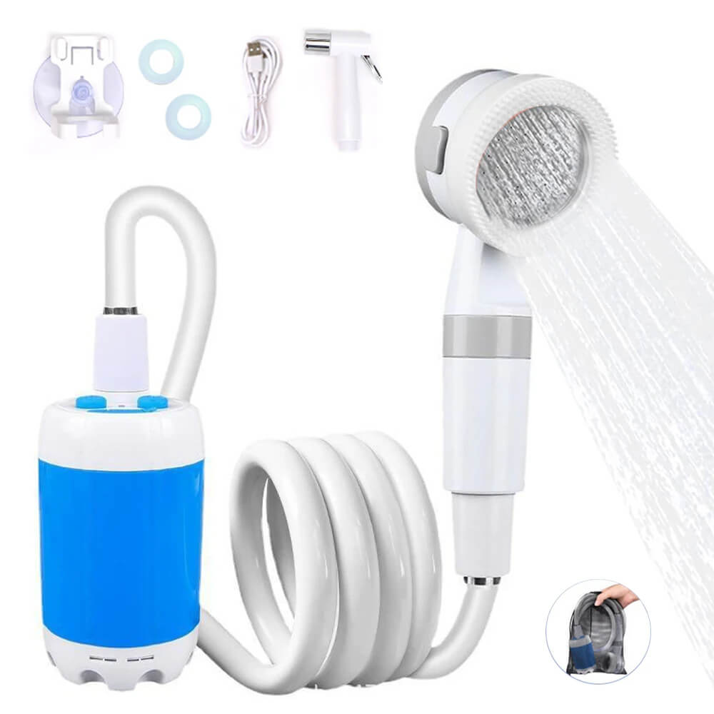 CampFlow™ | Tragbare Duscheinheit mit Wasserpumpe