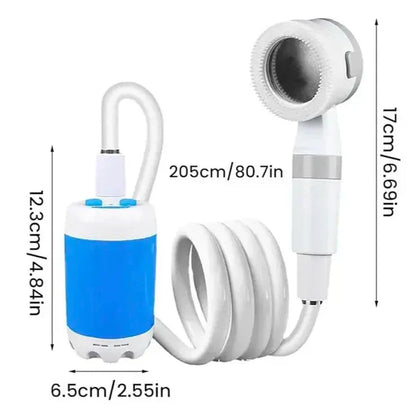 CampFlow™ | Tragbare Duscheinheit mit Wasserpumpe