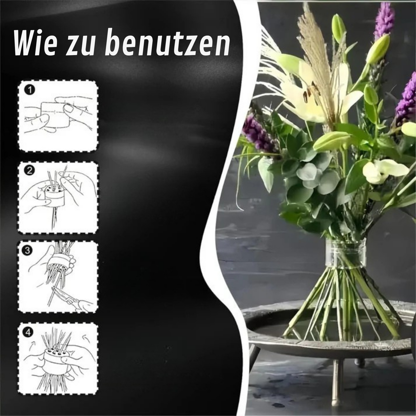 SpiraFlor™ | Ikebana Blumen-Spiralhalter
